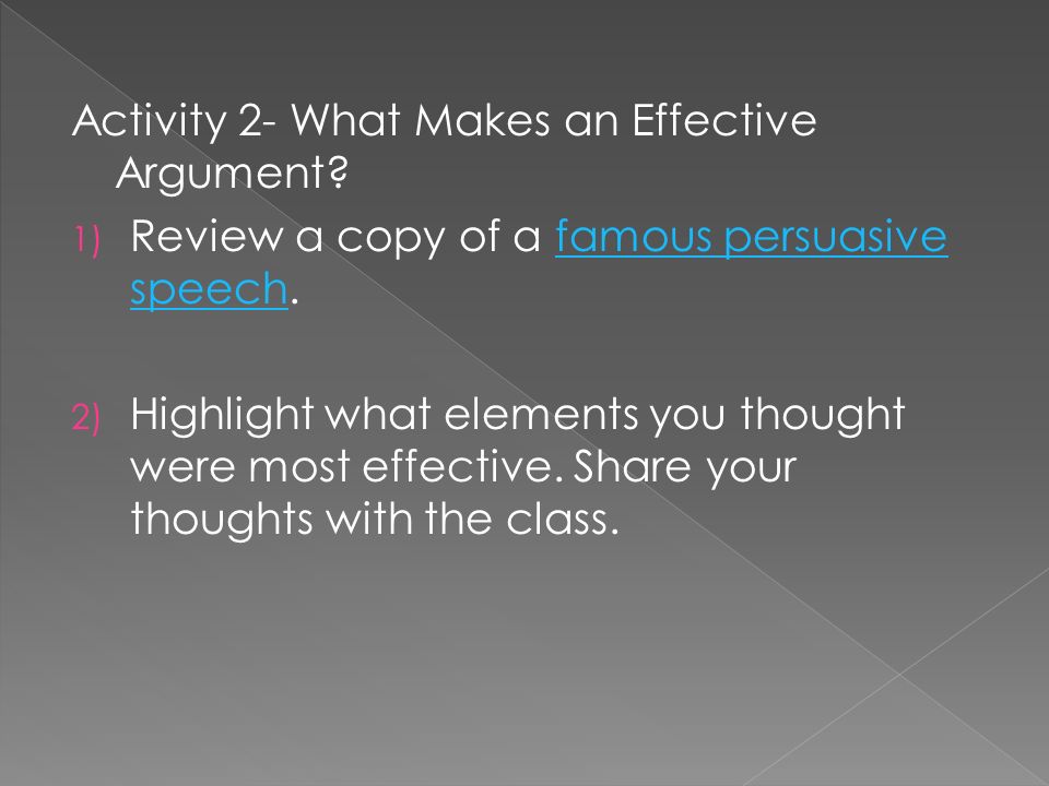 Most famous persuasive speech